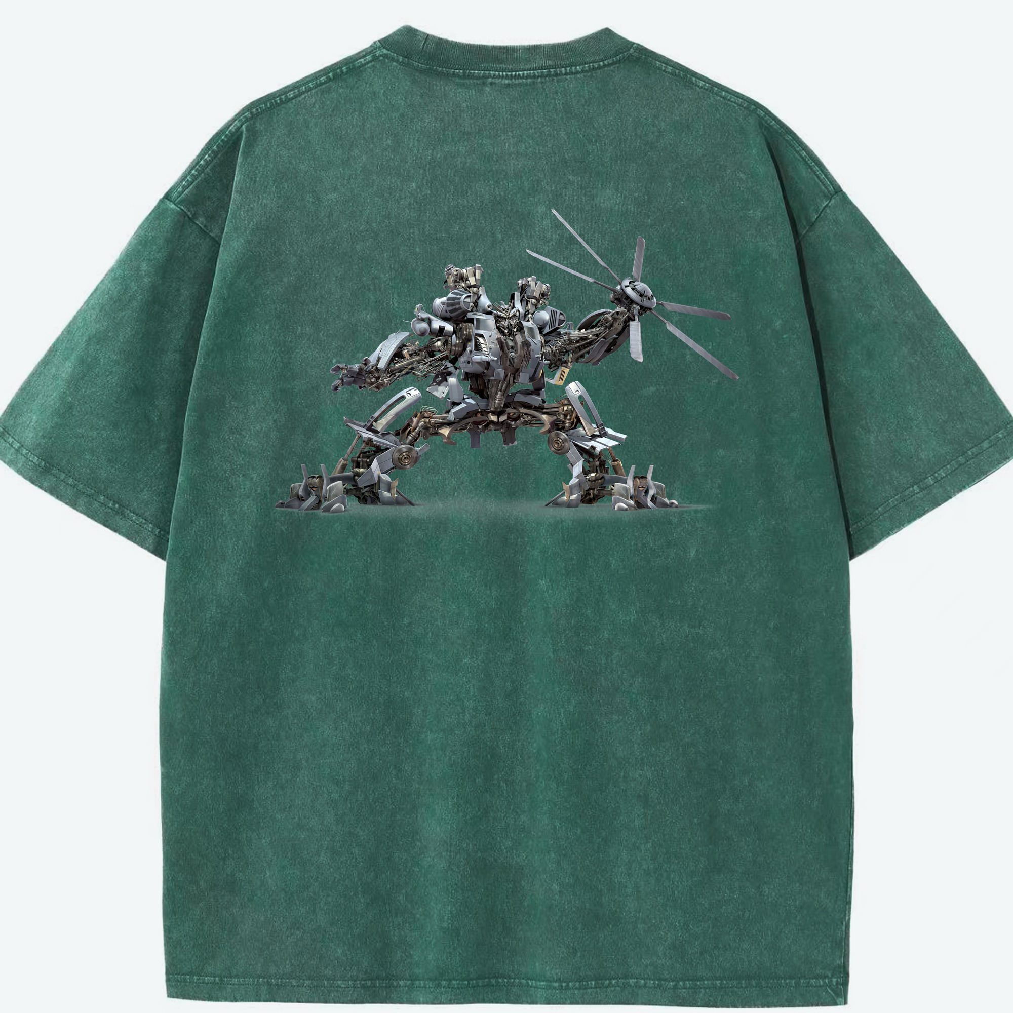 （画像用） Transformers トランスフォーマー 綿100% ヴィンテージ風 半袖Tシャツ（背面プリント）